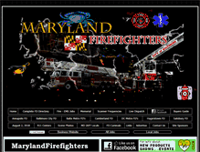Tablet Screenshot of marylandfirefighters.com